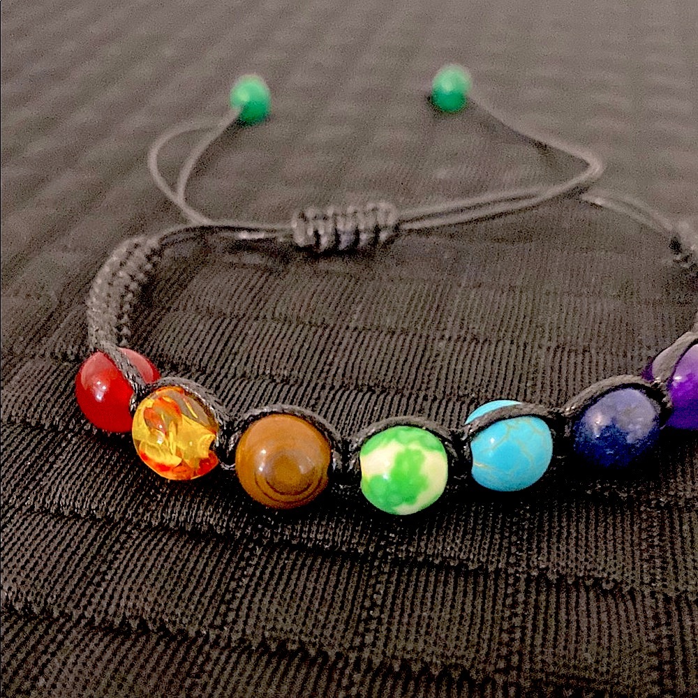 Multicolor Chakra stones adjustable Bracelet